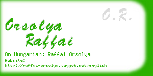 orsolya raffai business card